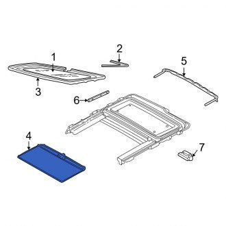 New OEM Sunroof Cover Fits, 2005-2007 Ford Focus - Part # 5S4Z61519A02AAB