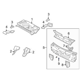 New OEM Rear Body Panel Bracket Fits, 2000-2007 Ford Focus - Part # YS4Z54428A10AA