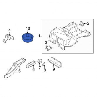 New OEM Rear Spare Tire Compartment Fits, 2000-2007 Ford Focus - Part # YS4Z7447043AA