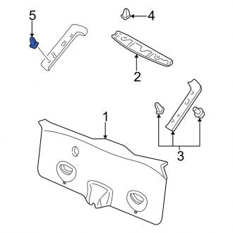 New OEM Lower Liftgate Trim Panel Clip Fits, 2000-2003 Ford Focus - Part # W704181S300