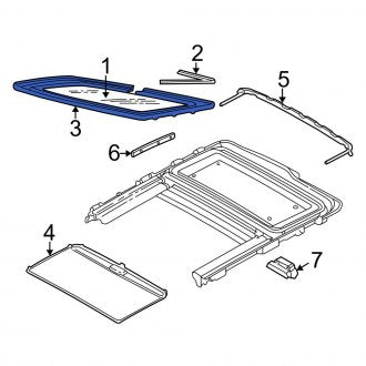 New OEM Sunroof Frame Fits, 2002-2007 Ford Focus - Part # 5S4Z6152124AAA