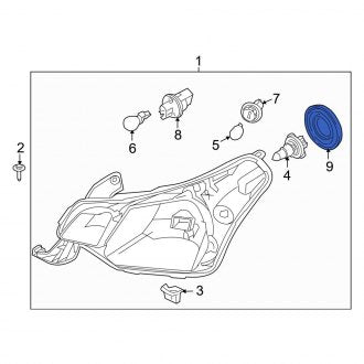 New OEM Headlight Bulb Cap Fits, 2008-2011 Ford Focus - Part # 8S4Z13N019A