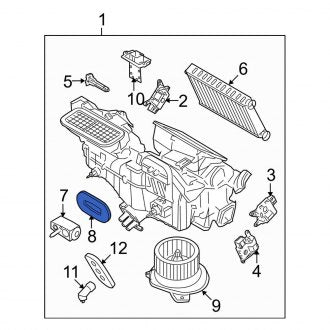 New OEM A/C Expansion Valve Seal Fits, 2008-2011 Ford Focus - Part # 8S4Z19B588A