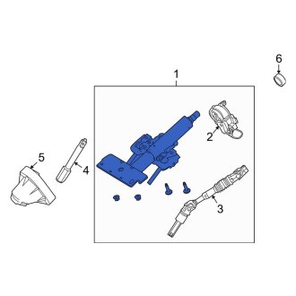 New OEM Steering Column Fits, 2008 Ford Focus - Part # 8S4Z3C529K