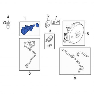 New OEM Brake Master Cylinder Fits, 2009-2011 Ford Focus - Part # 9S4Z2140C