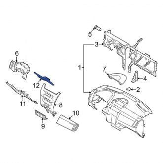 New OEM Instrument Panel Reinforcement Fits, 2008-2011 Ford Focus - Part # 8S4Z54017A28A