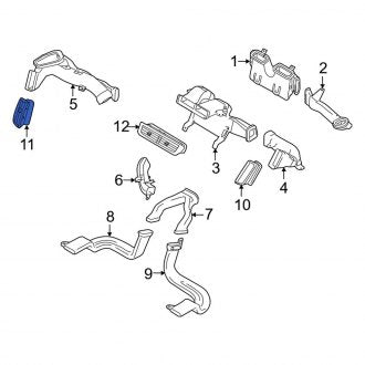 New OEM Front Left Windshield Defroster Nozzle Fits, 2008-2011 Ford Focus - Part # 8S4Z19893AH