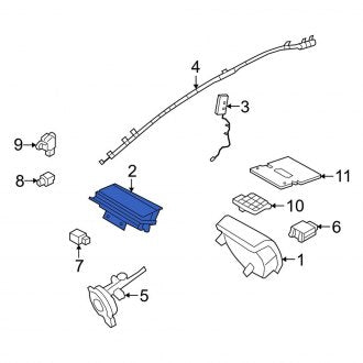 New OEM Upper Instrument Panel Air Bag Fits, 2008-2011 Ford Focus - Part # 9S4Z54044A74A