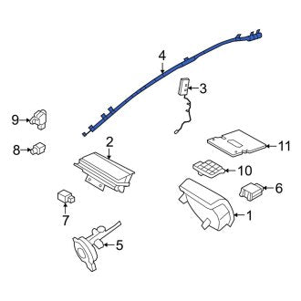 New OEM Left Curtain Air Bag Fits, 2008 Ford Focus - Part # 8S4Z54042D95A