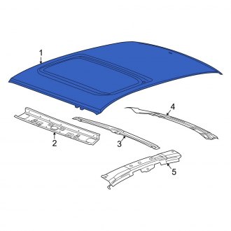 New OEM Roof Panel Fits, 2009-2010 Ford Focus - Part # 9S4Z5450202A