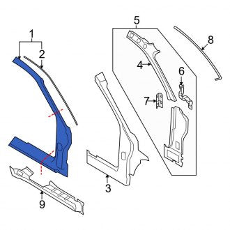 New OEM Right Uniside Fits, 2008-2010 Ford Focus - Part # 8S4Z63211A10A