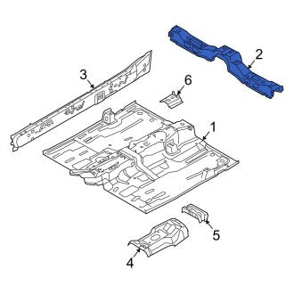 New OEM Front Floor Pan Crossmember Fits, 2008-2011 Ford Focus - Part # 8S4Z5410692A