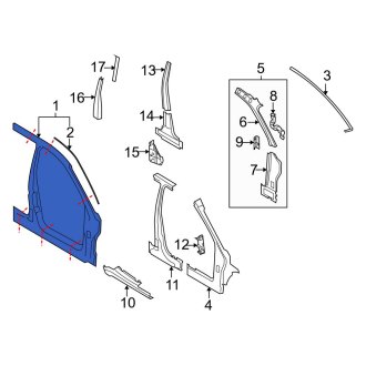 New OEM Right Uniside Fits, 2008-2011 Ford Focus - Part # 8S4Z54211A10A