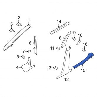 New OEM Rear Left Door Sill Plate Fits, 2008-2011 Ford Focus - Part # 8S4Z5413229AB