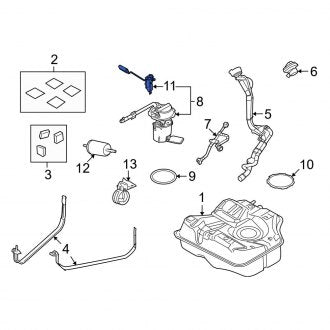 New OEM Fuel Sender and Hanger Assembly Fits, 2008 Ford Focus - Part # 8S4Z9A299B