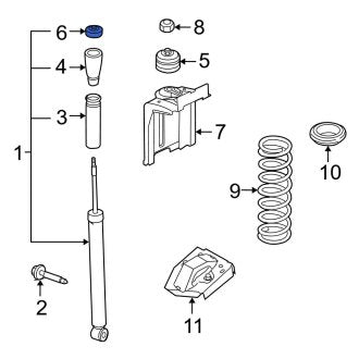 New OEM Lower Suspension Shock Absorber Mount Insulator Fits, 2008-2011 Ford Focus - Part # 7S4Z18A161A