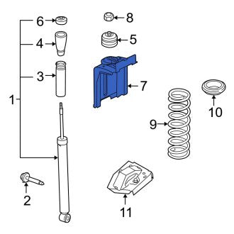 New OEM Rear Suspension Shock Absorber Bracket Fits, 2008-2011 Ford Focus - Part # 5S4Z18192AA