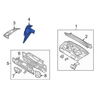 New OEM Rear Left Rear Body Panel Fits, 2008-2011 Ford Focus - Part # 8S4Z54465K03A