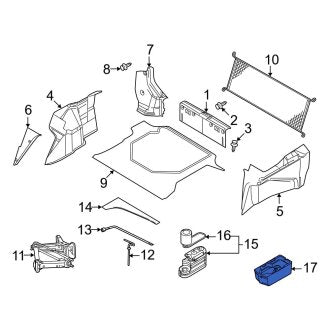 New OEM Rear Trunk Floor Storage Box Fits, 2008-2011 Ford Focus - Part # 8S4Z19H364A