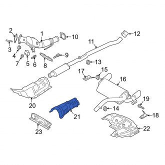New OEM Front Floor Pan Heat Shield Fits, 2016-2018 Ford Focus - Part # G1FZ5811434C
