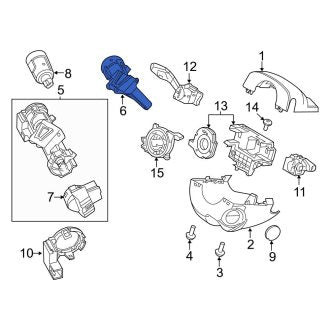 New OEM Ignition Lock Housing Fits, 2012-2018 Ford Focus - Part # BV6Z3511C