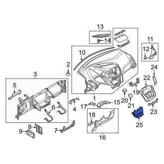 New OEM Right Instrument Panel Molding Fits, 2012-2014 Ford Focus - Part # CV6Z5804388DC