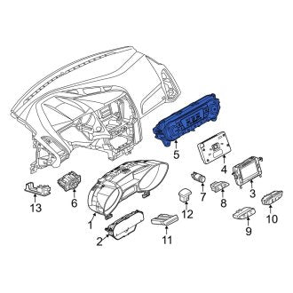 New OEM HVAC Temperature Control Panel Fits, 2015-2018 Ford Focus - Part # F1EZ19980KM