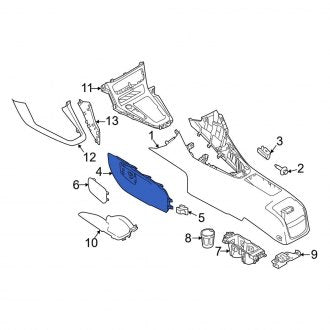 New OEM Right Console Panel Fits, 2015-2018 Ford Focus - Part # F1EZ5804608AB