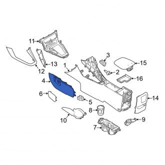 New OEM Upper Console Panel Fits, 2015-2018 Ford Focus - Part # F1EZ5804567DB