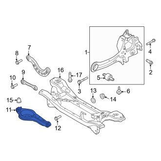 New OEM Front Right Suspension Control Arm Fits, 2012 Ford Focus - Part # CV6Z3078B