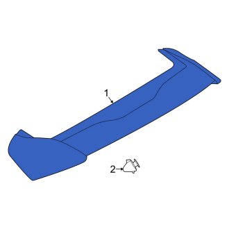 New OEM Rear Spoiler Fits, 2016-2018 Ford Focus - Part # G1EZ5844210AH