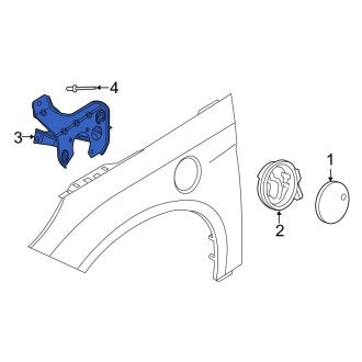 New OEM Front Left Drive Motor Battery Pack Charging Port Pocket Fits, 2012-2018 Ford Focus - Part # CM5Z58025B33B