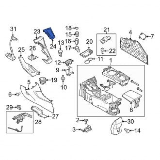 New OEM Automatic Transmission Shift Indicator Fits, 2012-2014 Ford Focus - Part # BM5Z58044D90KA