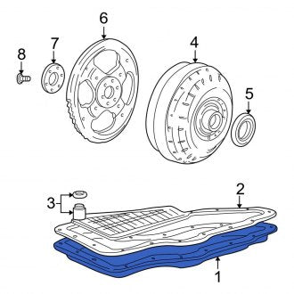 New OEM Transmission Oil Pan Fits, 2000-2003 Ford Taurus - Part # F6DZ7A194A