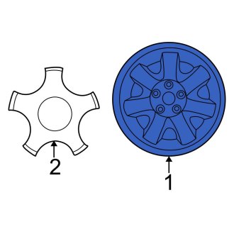 New OEM Wheel Cover Fits, 2000-2007 Ford Taurus - Part # YF1Z1130AB