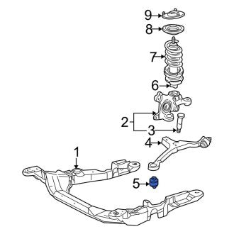 New OEM Front Forward Suspension Control Arm Bushing Fits, 2006-2007 Ford Taurus - Part # F6DZ3C067AD