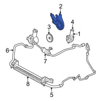 New OEM Power Steering Pump Bracket Fits, 2000-2007 Ford Taurus - Part # F8DZ3C511AA