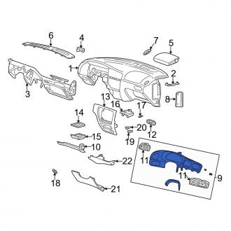 New OEM Instrument Cluster Bezel Fits, 2004-2007 Ford Taurus - Part # 4F1Z54044D70AAC