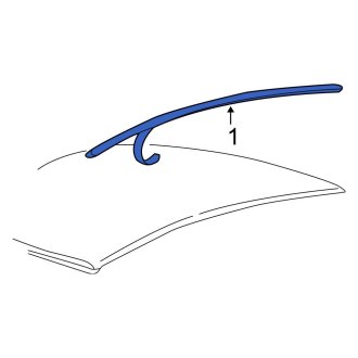 New OEM Right Roof Molding Fits, 2000-2007 Ford Taurus - Part # YF1Z5451728CA