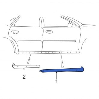 New OEM Front Right Rocker Panel Guard Fits, 2000-2007 Ford Taurus - Part # YF1Z5410176AAB