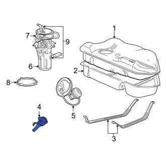 New OEM Fuel Filler Neck Fits, 2000-2003 Ford Taurus - Part # YF1Z9034AFFV