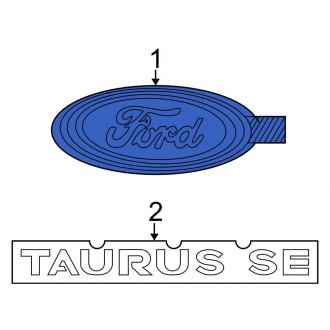 New OEM Rear Hatch Emblem Fits, 2000-2005 Ford Taurus - Part # YF1Z7442528DA
