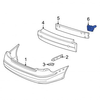 New OEM Rear Left Bumper Impact Absorber Fits, 2000-2007 Ford Taurus - Part # 5F1Z17A751AA