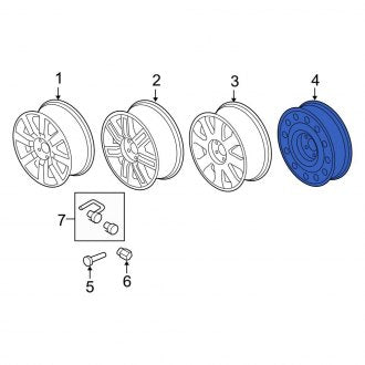 New OEM Wheel Fits, 2008-2009 Ford Taurus - Part # 8G1Z1007B