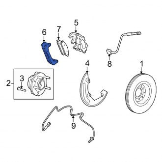 New OEM Front Disc Brake Caliper Bracket Fits, 2008-2009 Ford Taurus - Part # 8G1Z2B134A