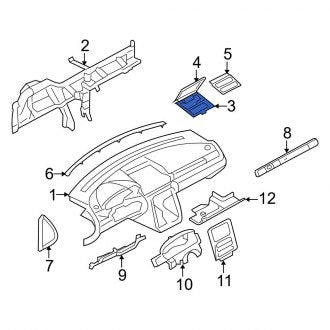 New OEM Instrument Panel Storage Compartment Fits, 2008-2009 Ford Taurus - Part # 8G1Z5413594AC