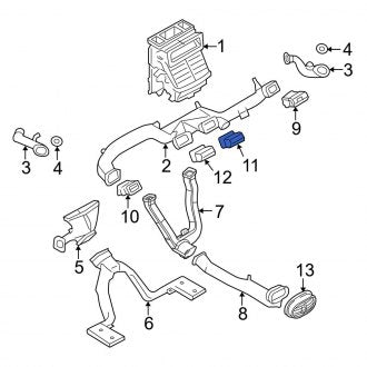 New OEM Front Left Outer Dashboard Air Vent Fits, 2008-2009 Ford Taurus - Part # 8G1Z19893AC