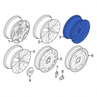 New OEM Wheel Fits, 2015-2019 Ford Taurus - Part # DG1Z1007K