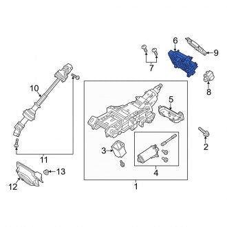 New OEM Steering Column Tube Fits, 2013-2014 Ford Taurus - Part # EG1Z3F791KA
