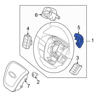 New OEM Right Steering Wheel Transmission Shift Control Switch Fits, 2010-2012 Ford Flex - Part # AG1Z3F884AA